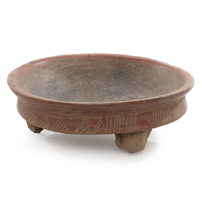 Pre-Columbian Mayan 3- Legged Ceremonial Bowl (As Is)