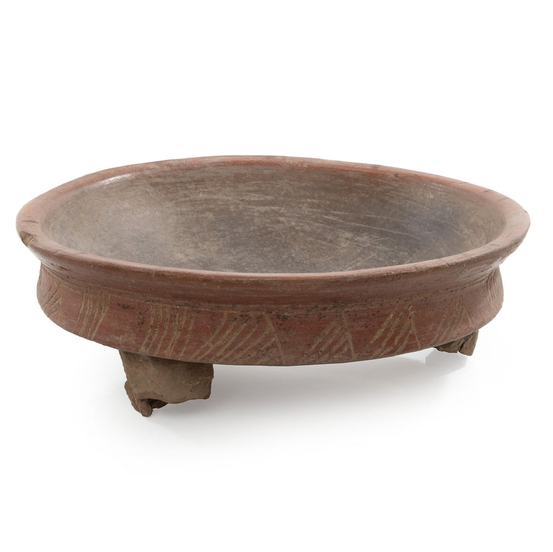 Pre-Columbian Mayan 3- Legged Ceremonial Bowl (As Is)