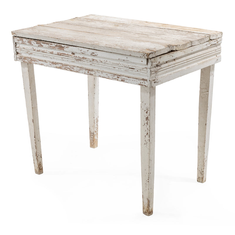 Primitive Handmade Light Grey Painted Georgian Pine Farmhouse Table