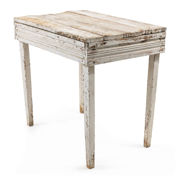 Primitive Handmade Light Grey Painted Georgian Pine Farmhouse Table
