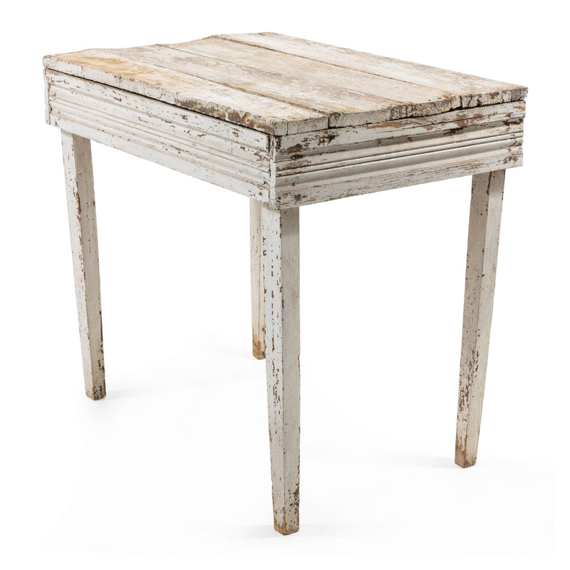 Primitive Handmade Light Grey Painted Georgian Pine Farmhouse Table