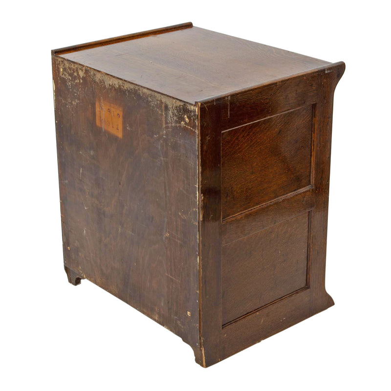 Quarter Cut Oak 12 Drawer Filing Cabinet w/ Original Hardware