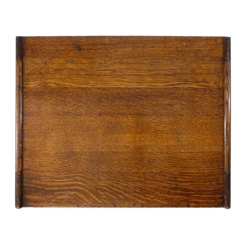 Quarter Cut Oak 12 Drawer Filing Cabinet w/ Original Hardware