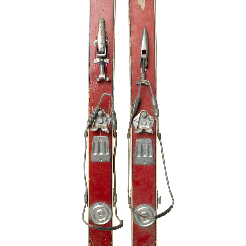 Red Combi Junior Skis with Poles