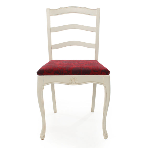 Shabby Chic Painted Chair with Newer Upholstery