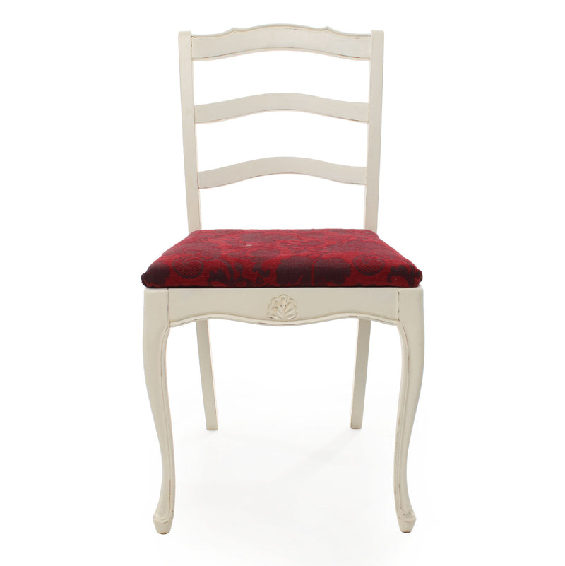 Shabby Chic Painted Chair with Newer Upholstery