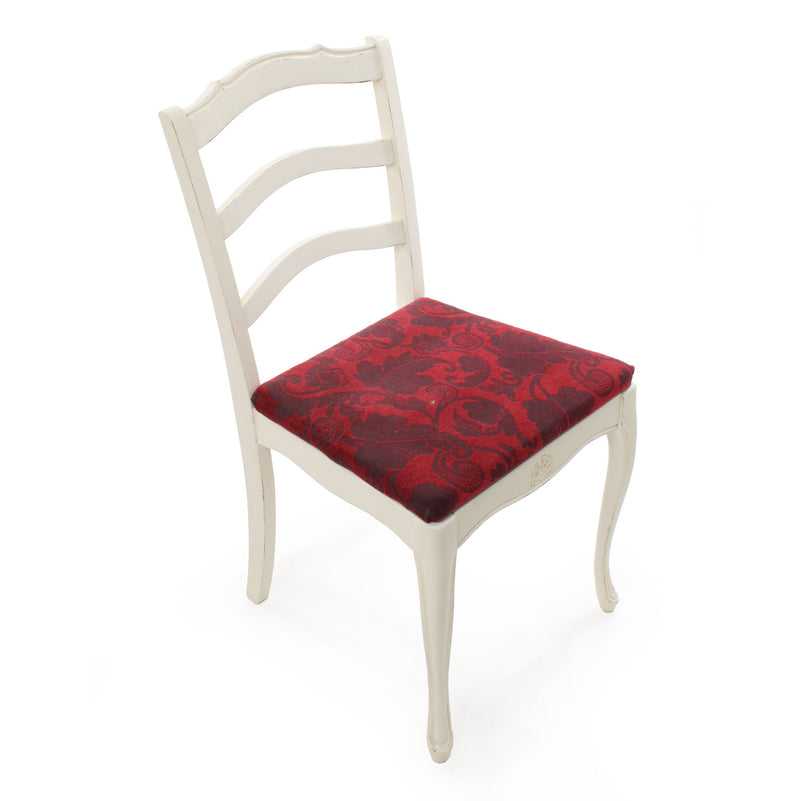Shabby Chic Painted Chair with Newer Upholstery