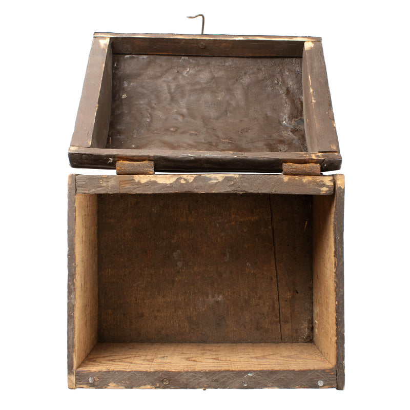 Small Brown Painted Dome Top Trunk