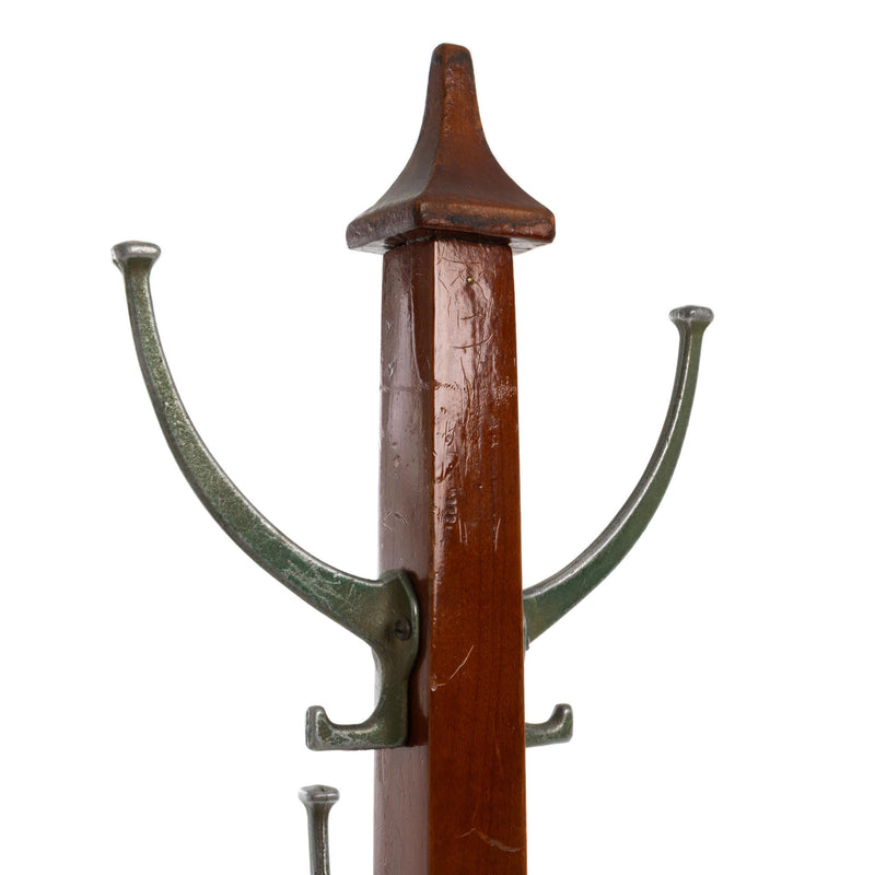 Small Coat Rack with 4 Hooks