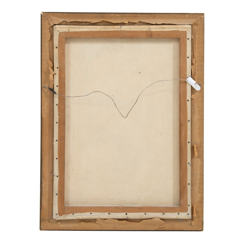 Framed Mixed Media Drawing "The Carton Memorial Window" by S. Court 1919
