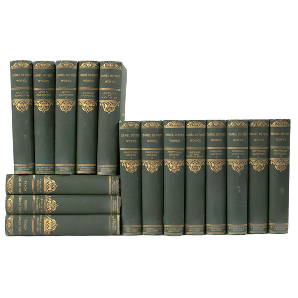 The Works of Daniel Defoe in Sixteen Volumes (Full Set)