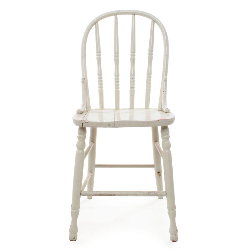 White Painted Hoop Back Chair (As Is)