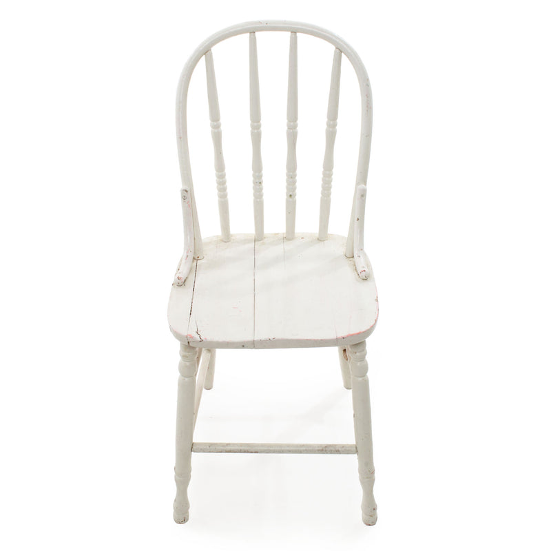 White Painted Hoop Back Chair (As Is)