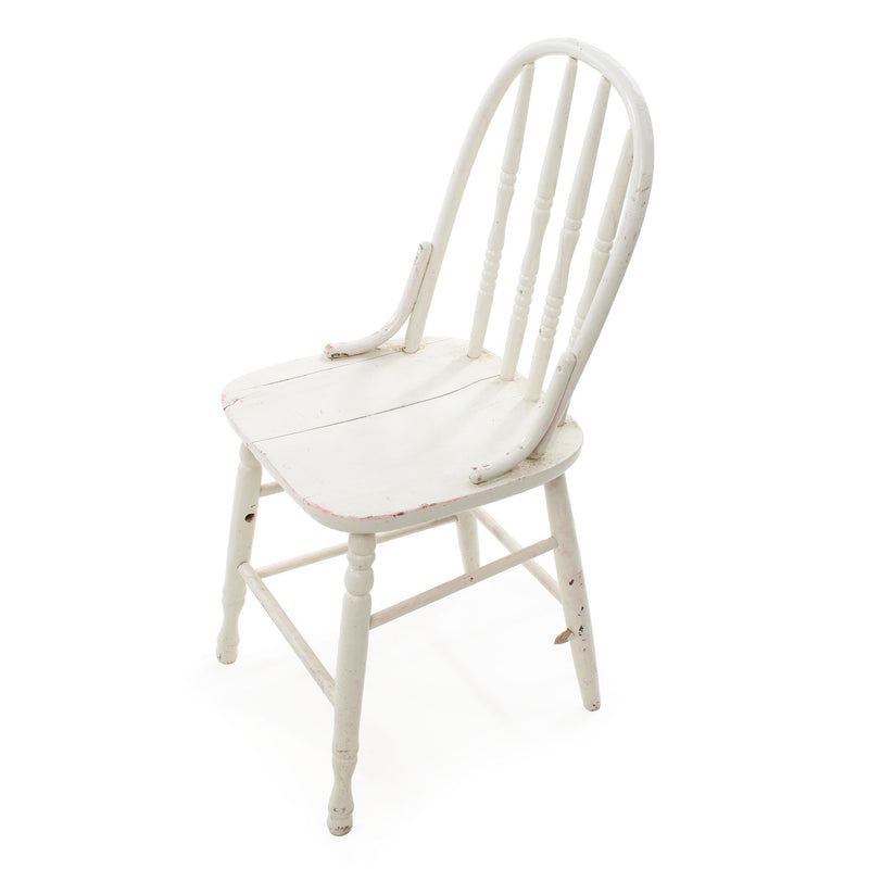 White Painted Hoop Back Chair (As Is)