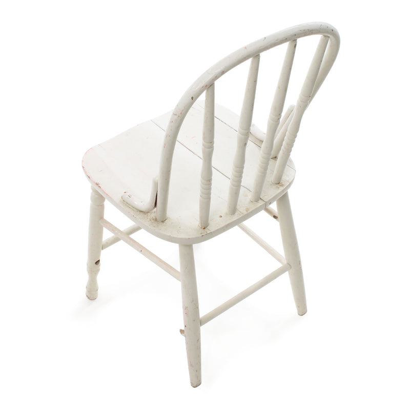 White Painted Hoop Back Chair (As Is)