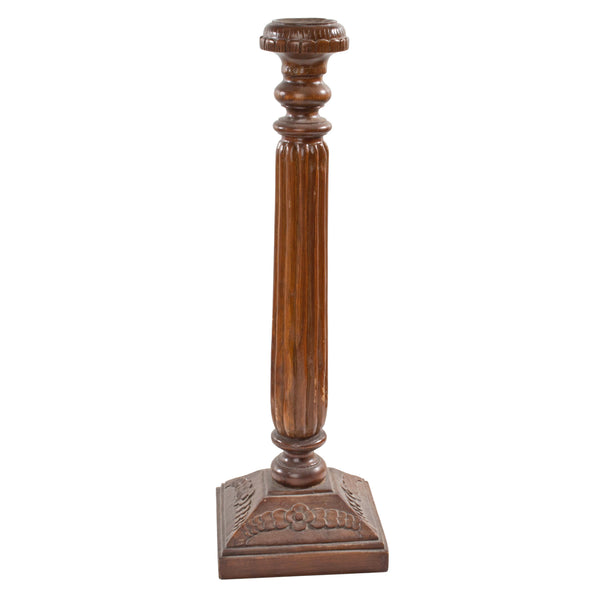 Wood Column Style Candle Holder
