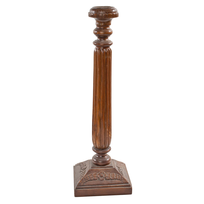 Wood Column Style Candle Holder