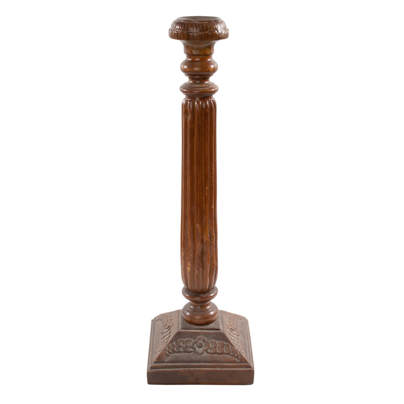 Wood Column Style Candle Holder