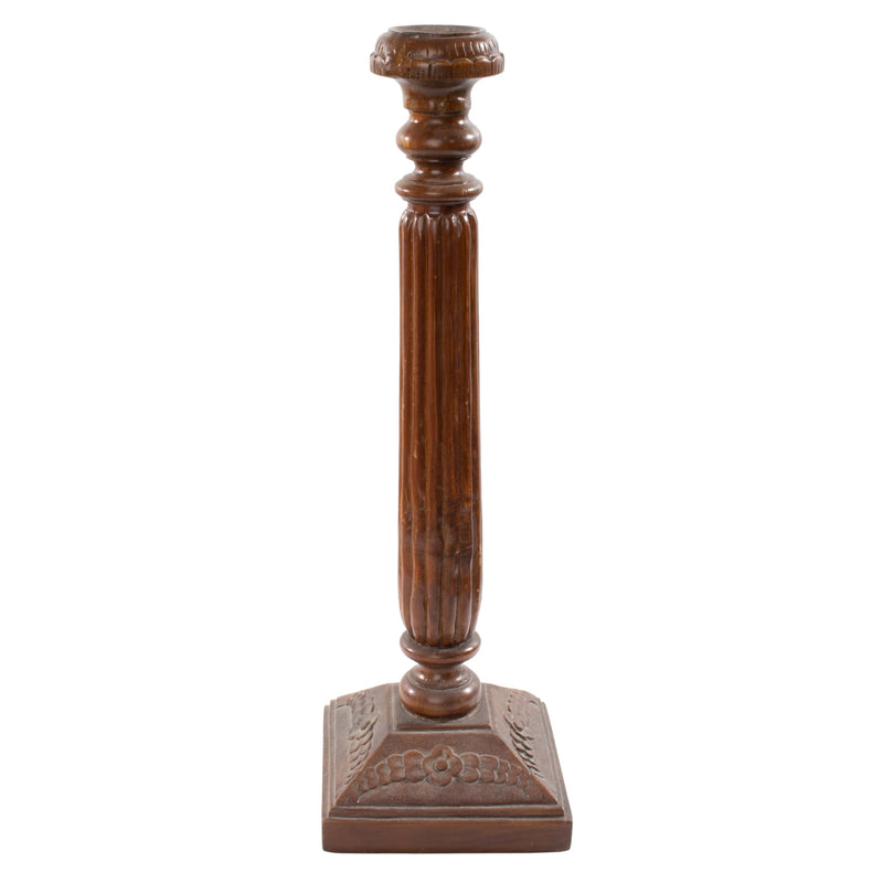 Wood Column Style Candle Holder