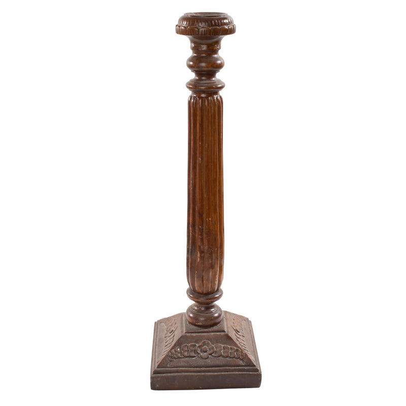 Wood Column Style Candle Holder