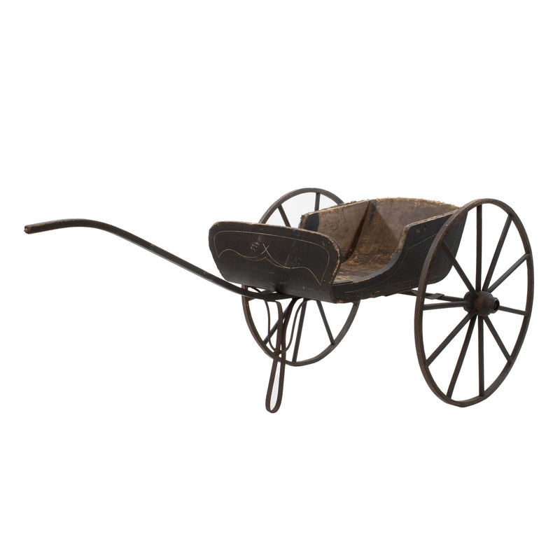 Wood Victorian Children's Pull Cart
