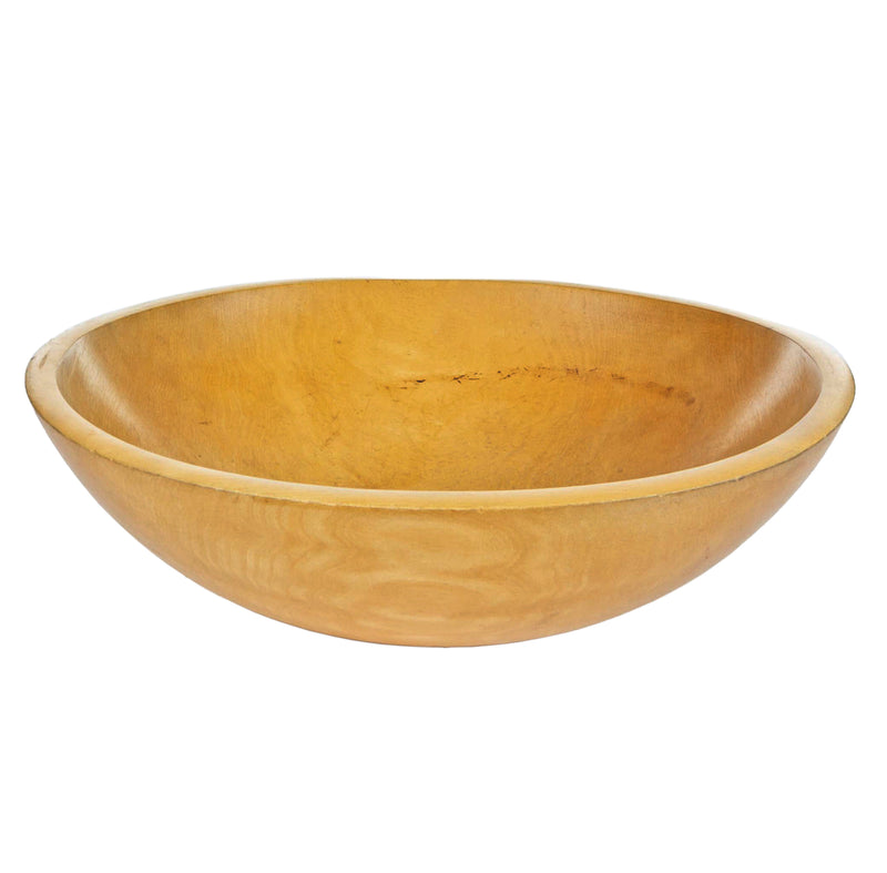 Out of Round Wood Dough Bowl
