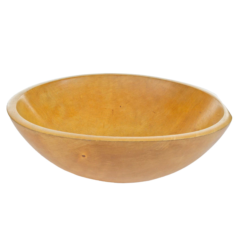 Out of Round Wood Dough Bowl