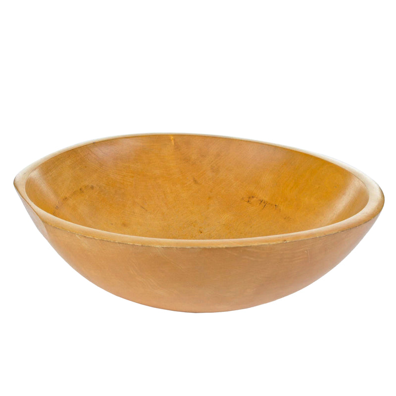 Out of Round Wood Dough Bowl