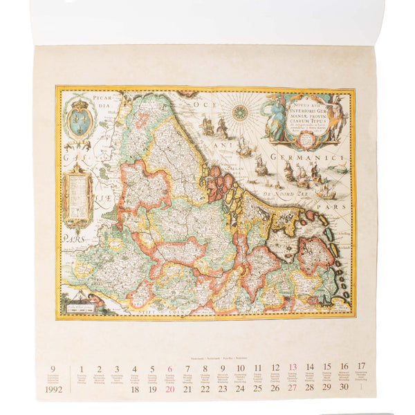 Kleinwefers Antique Maps 1992 Calendar