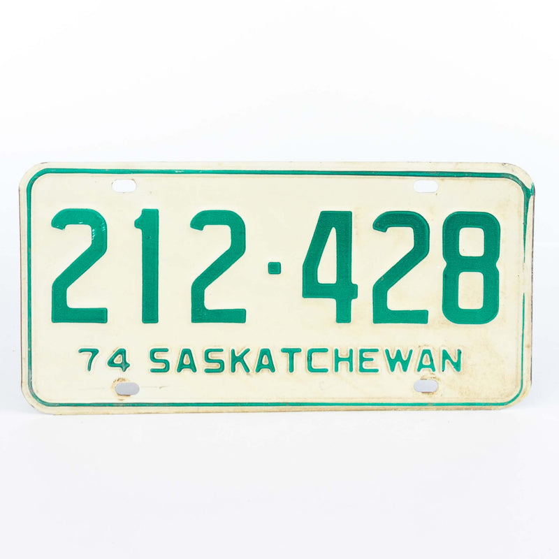 Pair of 1974 Saskatchewan Licence Plates