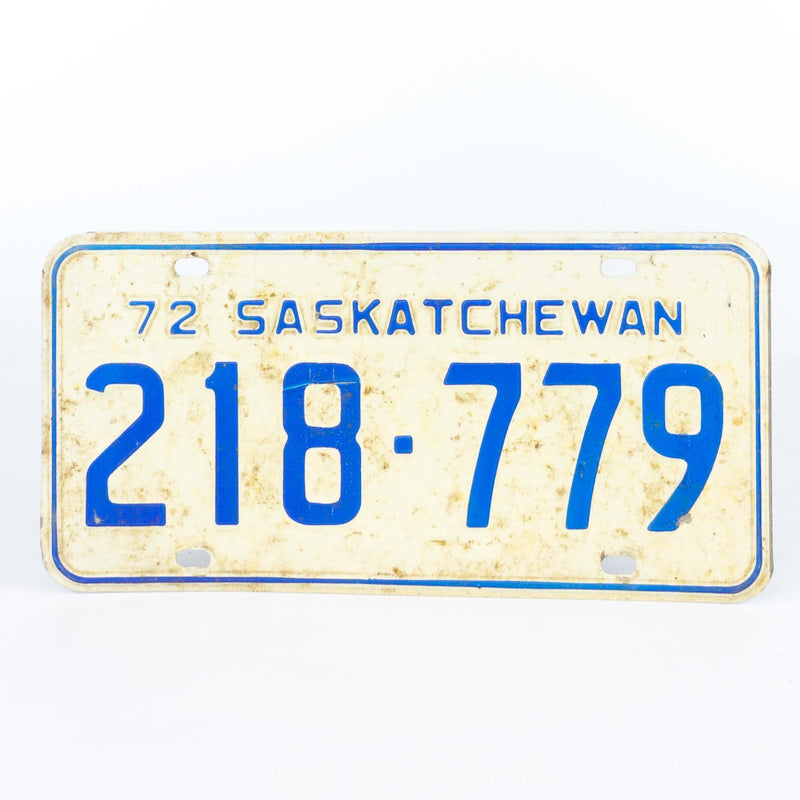 Saskatchewan 1972 Licence Plates (Pair)