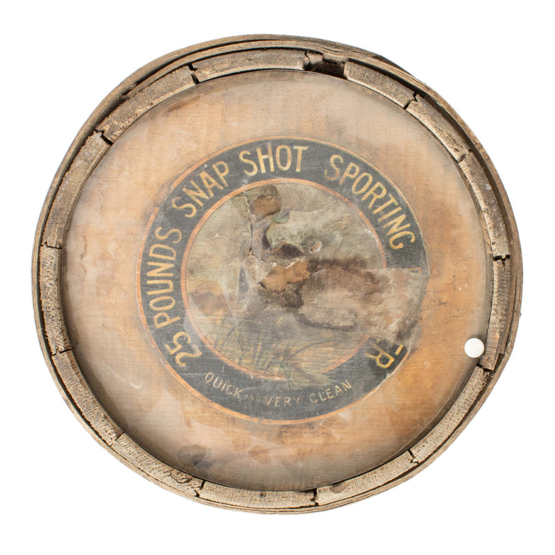 Wood 25lb. Powder Keg
