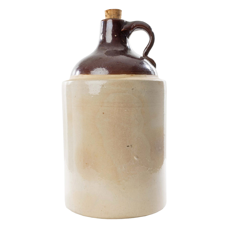 2 Toned Crockery Jug with Handle and Cork