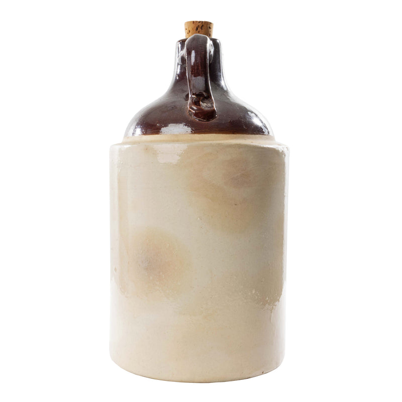 2 Toned Crockery Jug with Handle and Cork