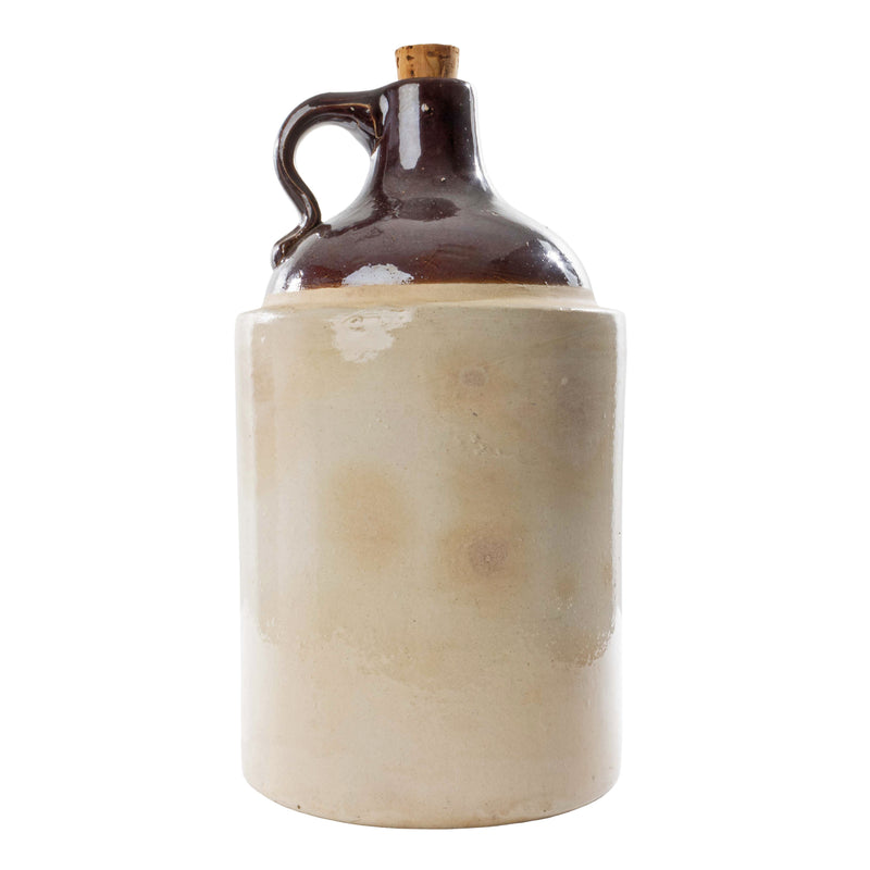 2 Toned Crockery Jug with Handle and Cork