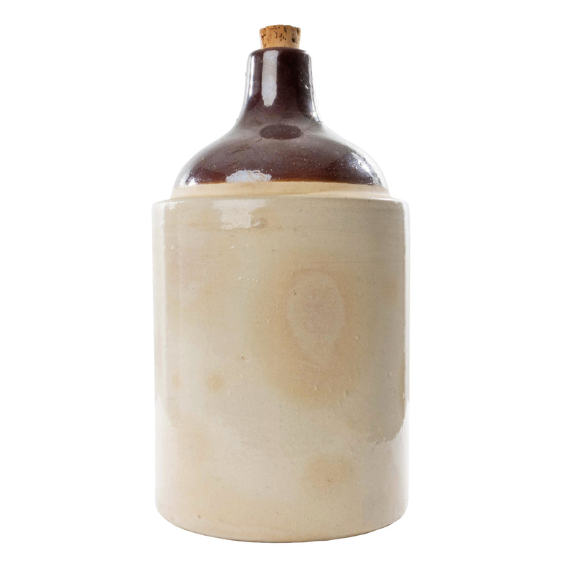 2 Toned Crockery Jug with Handle and Cork
