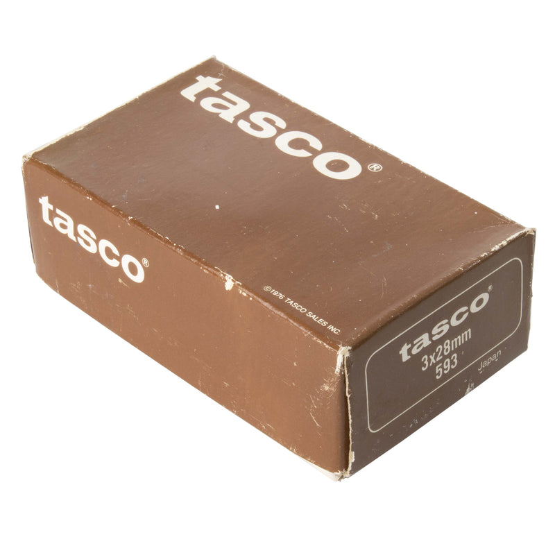 Black and Gold Tasco Opera Glasses with Original Case and Box