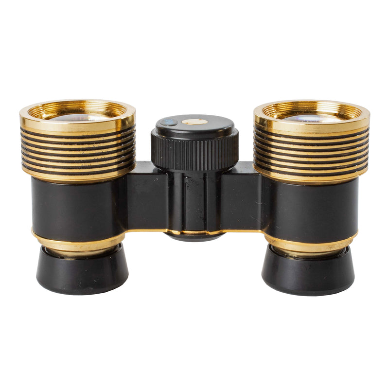 Black and Gold Tasco Opera Glasses with Original Case and Box