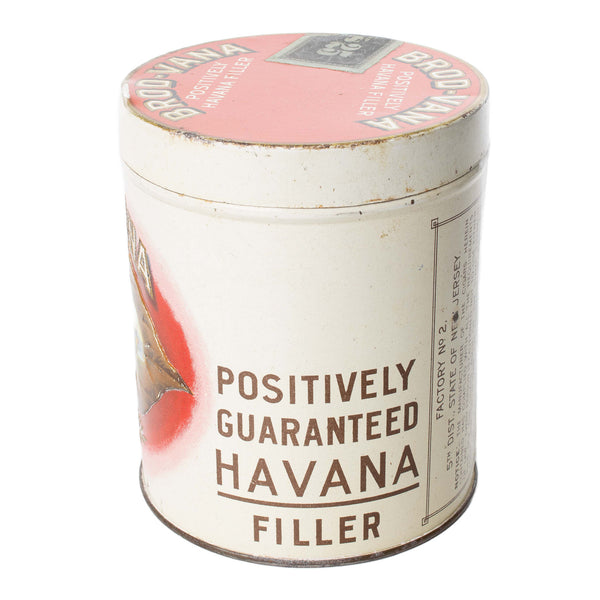 Brod-Vana Filler Tin with Paper Cigar Tubes