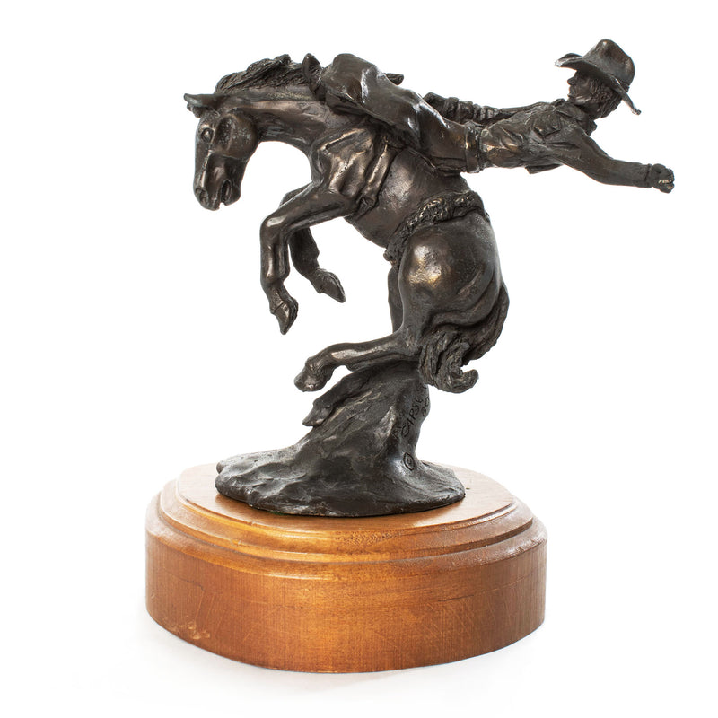 Bronze Sculpture by Mike Capser '80 with Separate Wood Base