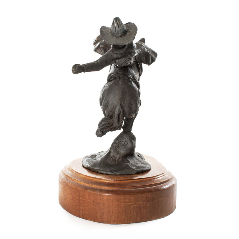 Bronze Sculpture by Mike Capser '80 with Separate Wood Base
