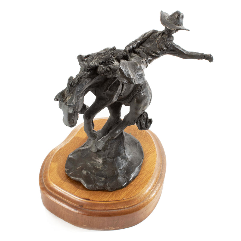Bronze Sculpture by Mike Capser '80 with Separate Wood Base