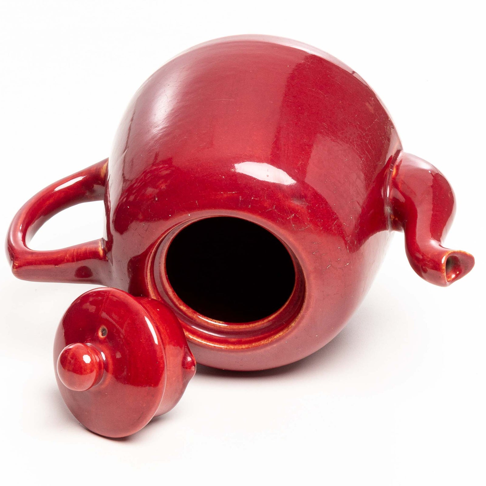 thehighlights＊pot'teddybrown Handcrafted Clay Teapot - 160ml - 9-Hole Spout - Krixlo