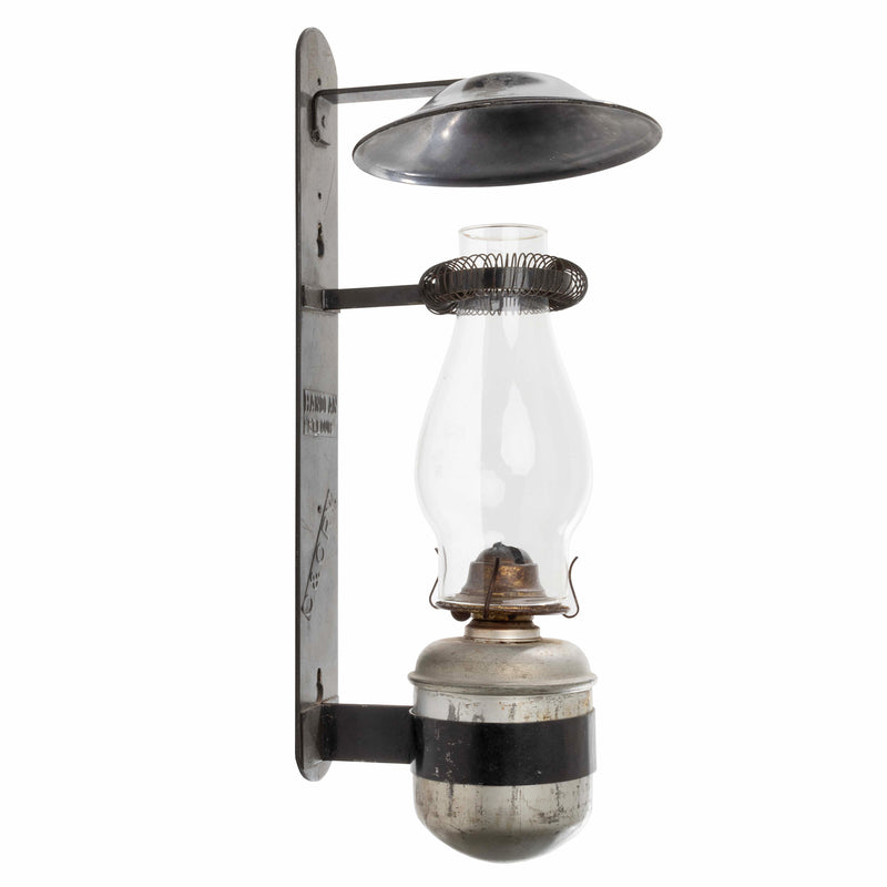 C & Ory Railroad Oil Lamp with Wall Mount Bracket