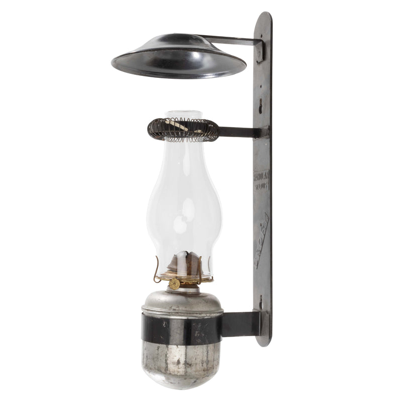 C & Ory Railroad Oil Lamp with Wall Mount Bracket