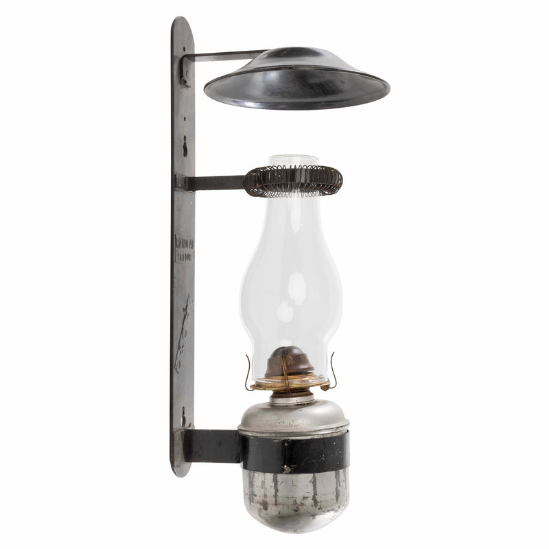 C & Ory Railroad Oil Lamp with Wall Mount Bracket