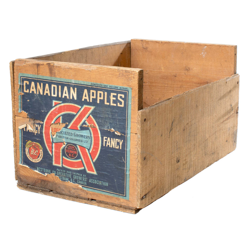 Canadian Apples Wood Crate