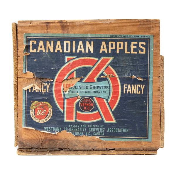 Canadian Apples Wood Crate