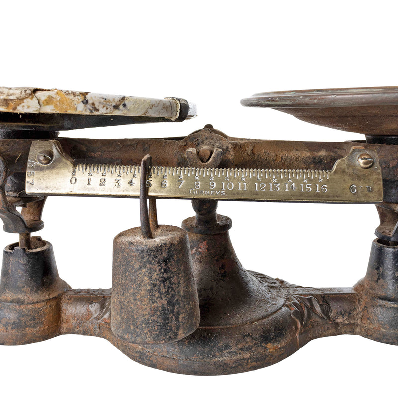 Vintage Chicken Balance Scale with 8 Weights