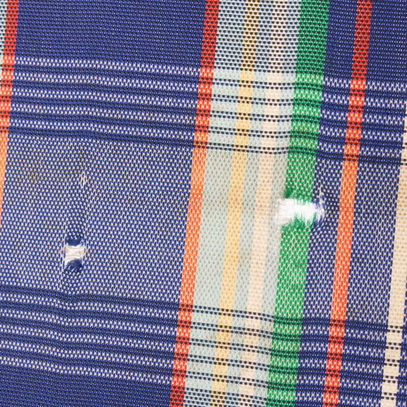 Children's Plaid Umbrella with Blue Poodle Handle